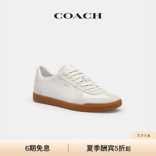 COACH/蔻驰男女同款ELLIS运动鞋德训低帮鞋子黑色白色