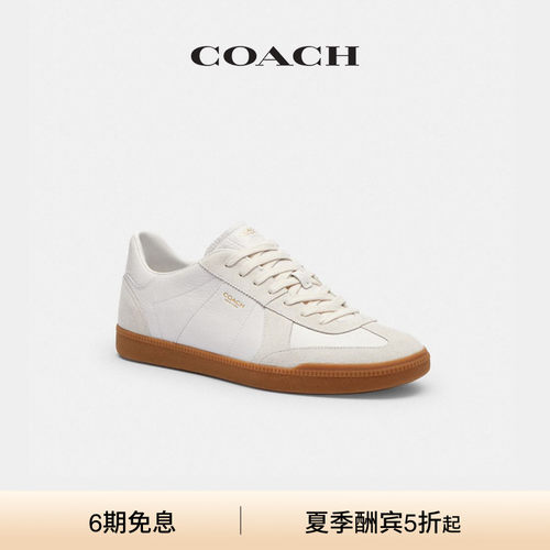 【礼物】COACH/蔻驰男女同款ELLIS运动鞋德训低帮鞋子黑色白色