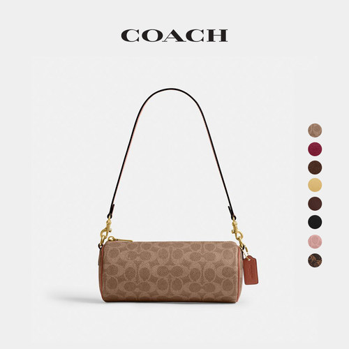 【礼物】COACH/蔻驰女士BARREL手袋单肩包斜挎包圆筒包