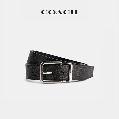 COACH/蔻驰男士HARNESS针扣腰带皮带配饰，35MM