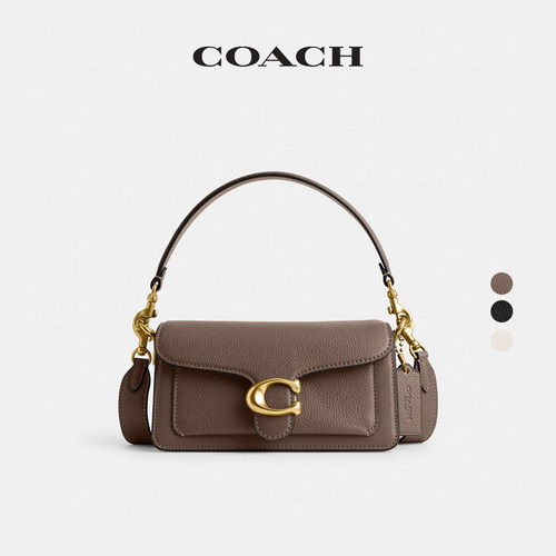 【礼物】COACH/蔻驰女士经典标志TABBY 20号单肩包腋下包休闲