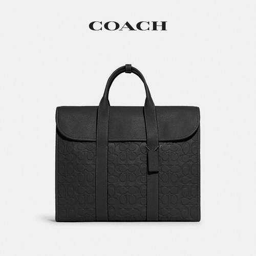 【礼物】COACH/蔻驰男士经典标志皮革GOTHAM公文包