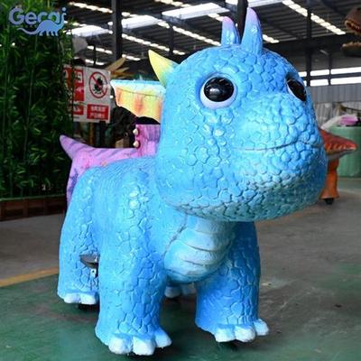 儿童骑行恐龙电动玩具车可遥控广场小区景区公园游玩设施厂家