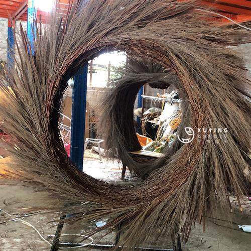 巴厘岛网红鸟巢秋千景区婚纱拍摄道具创意悬挂圆形床户外民宿鸟巢