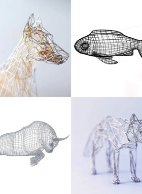 不锈钢镂空小鸟松鼠蜗牛雕塑仿真动物园林售楼部草坪发光装饰摆件