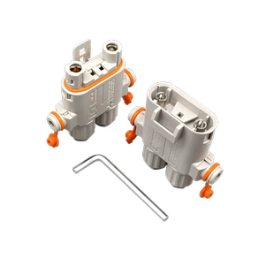驻车空调连接器公母对接防水插头12V24v大功率100A汽车锂电池插座