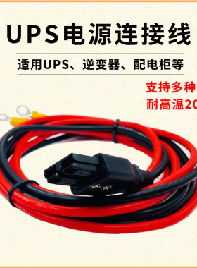 SA2-30 UPS电源电瓶连接线电池线硅胶线串联线改装线配电柜线铜鼻