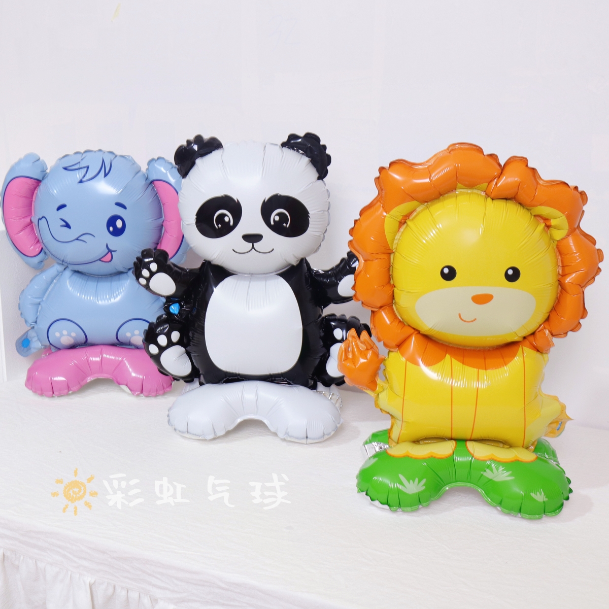 新款站立动物卡通铝膜气球