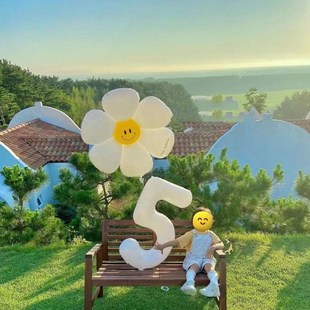 生日大号数字气球32寸白色周岁派对ins风装饰布置小红书拍照道具