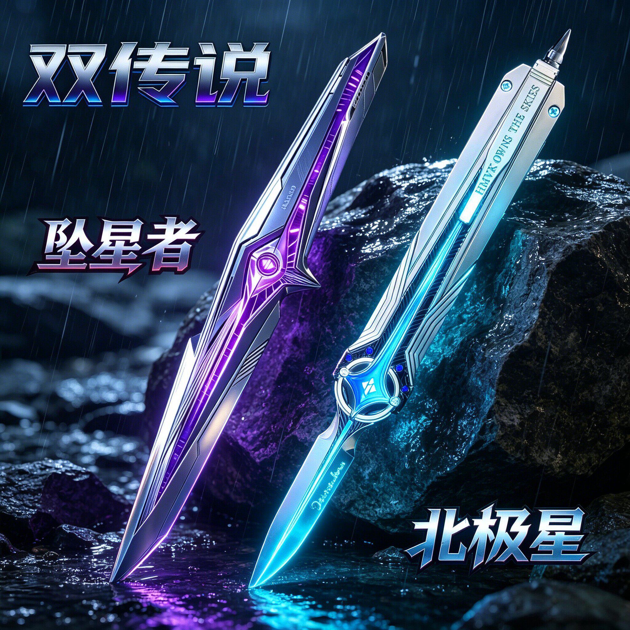 正版三角洲行动坠星者北极星信条暗星武器模型游戏周边未开刃玩具图片