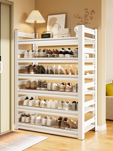 家用钢制鞋架置物架落地多层铁艺收纳架简易鞋柜玄关入户门后鞋柜