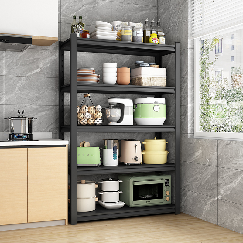 加厚厨房置物架落地多层微波炉收纳架家用多功能放锅烤箱储物货架