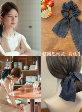 真丝桑蚕丝大肠飘带发圈古风配搭马尾丸子头绳新中式 赵露思同款
