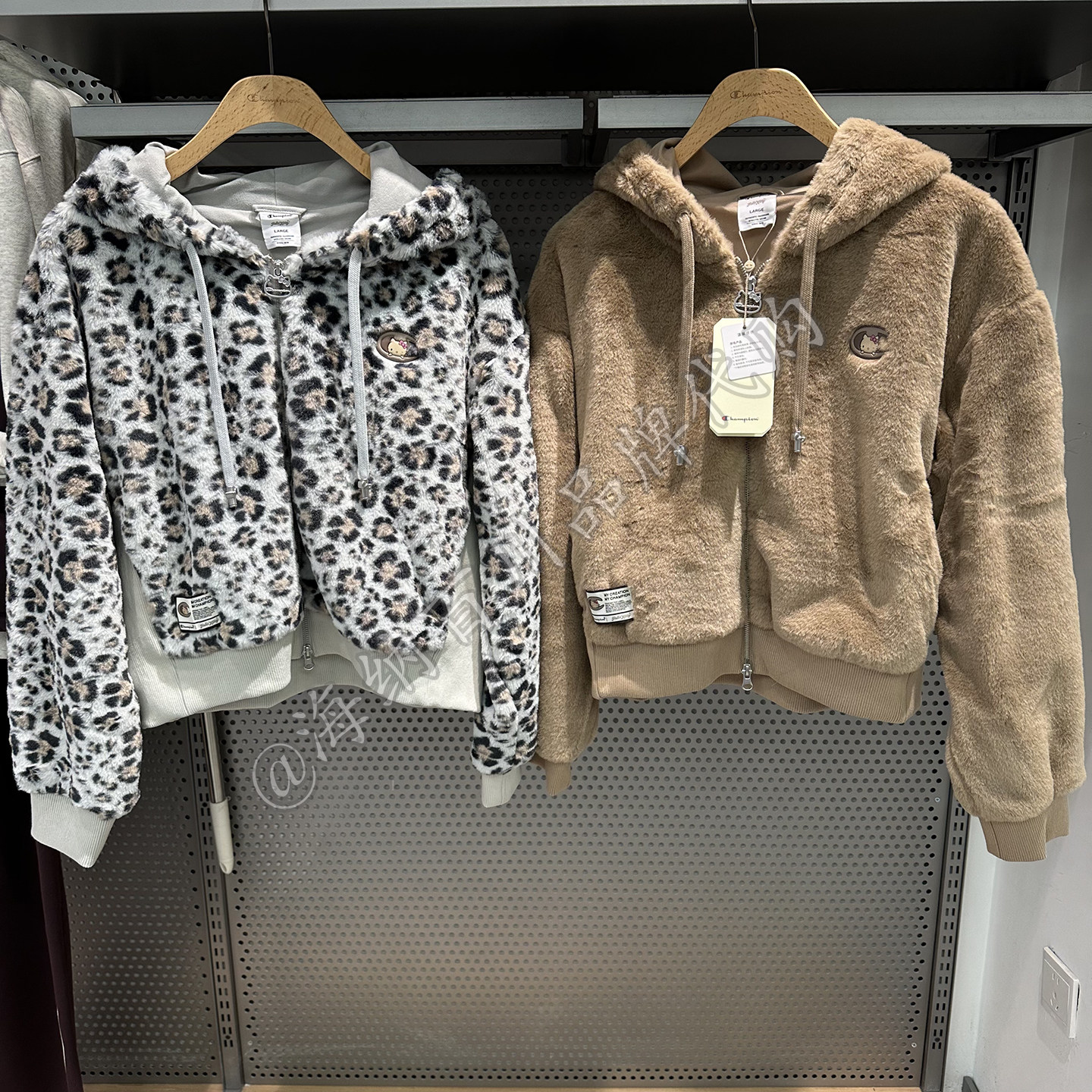 冠军26秋户外HELLO KITTY联名款摇粒绒女长袖外套卫衣U6DOTSW130