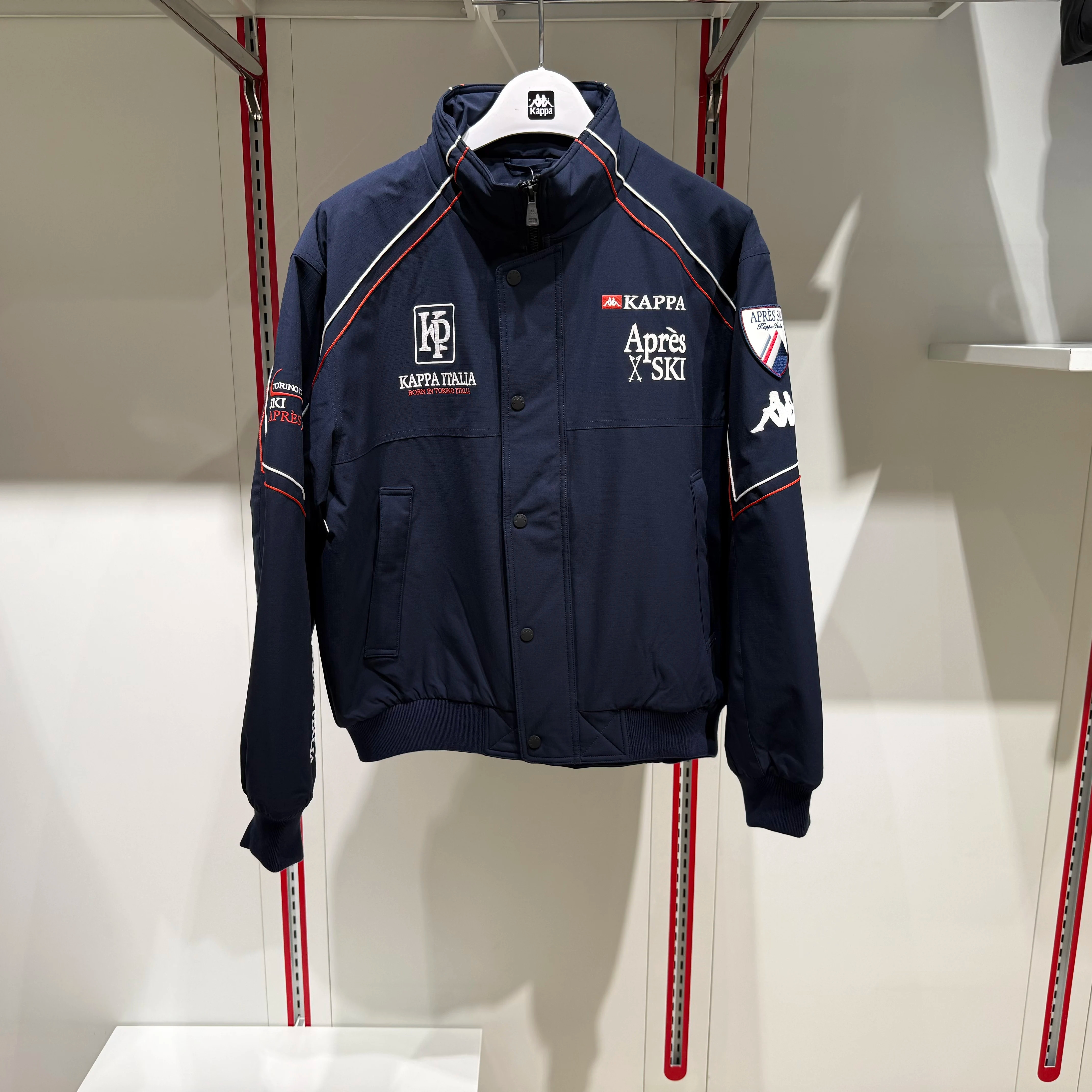 卡帕背靠背kappa男款2026冬款运动休闲立领棉服外套 K0G72MM11
