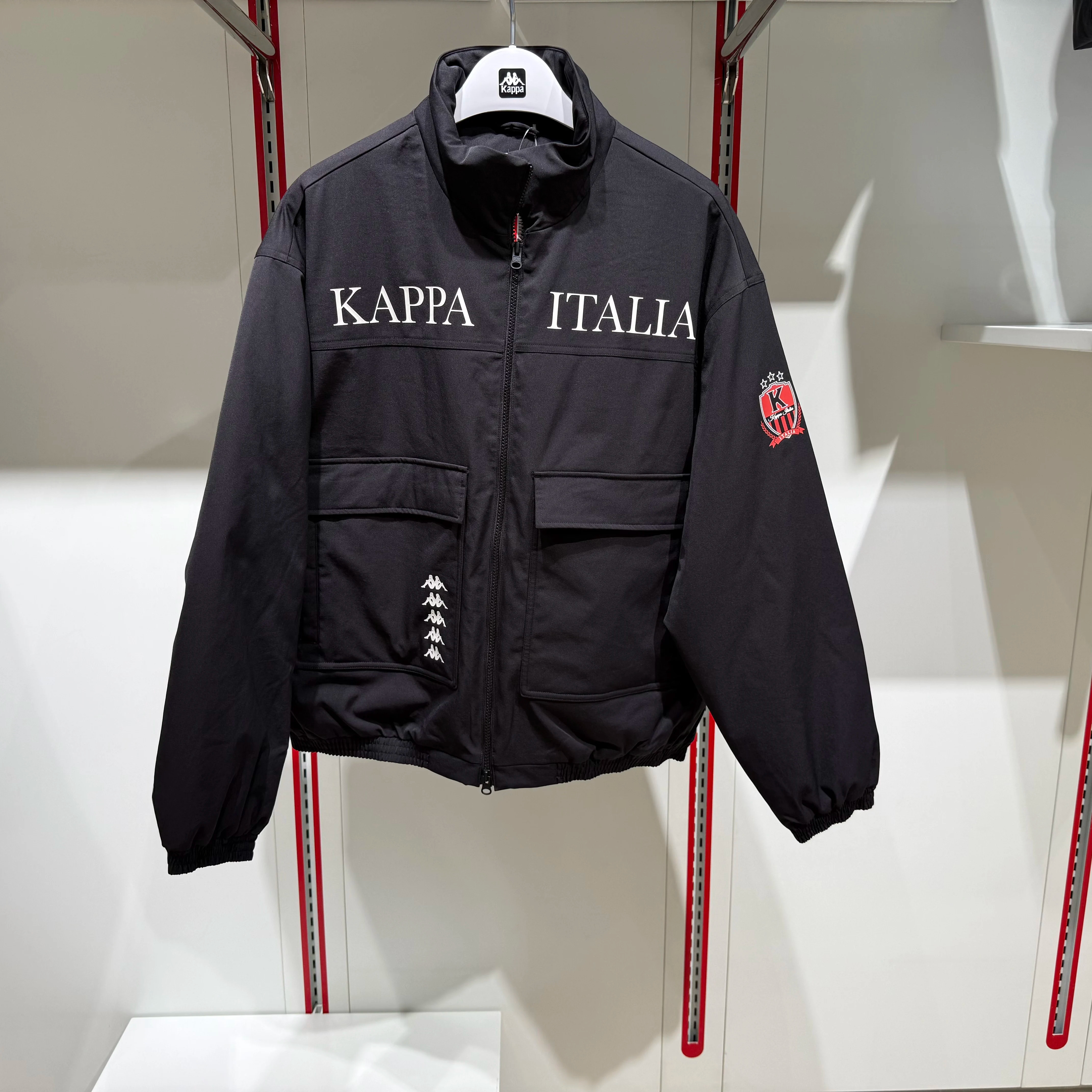 卡帕背靠背kappa男款2026冬款运动休闲立领棉服K0G72MM01D