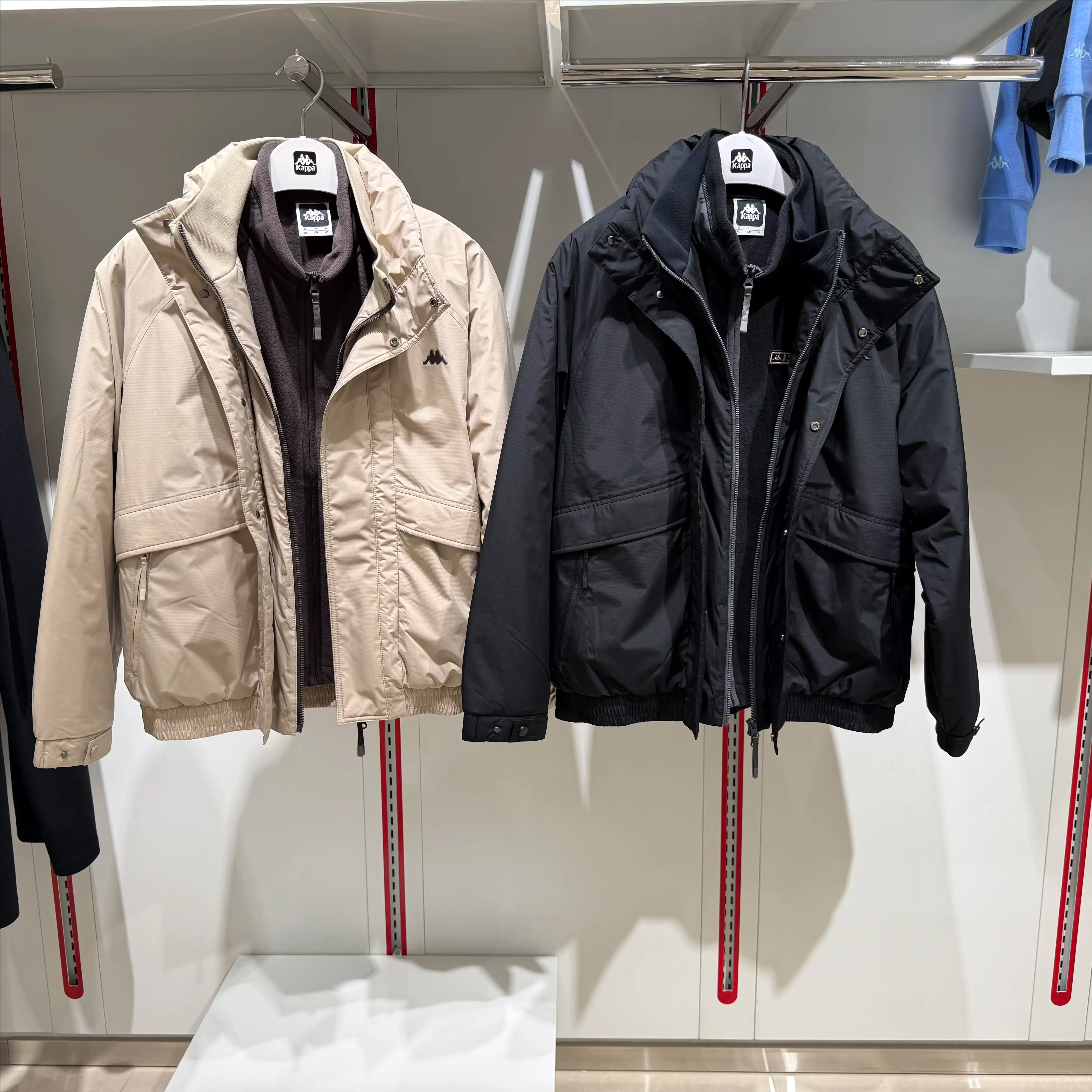 卡帕kappa背靠背男款2026冬款运动休闲保暖三合一棉服K0G72MM14