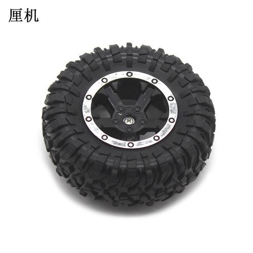 3*78mm橡胶车轮 DIY科技小制作越野玩具车轱辘3mm孔小车轮子轮胎
