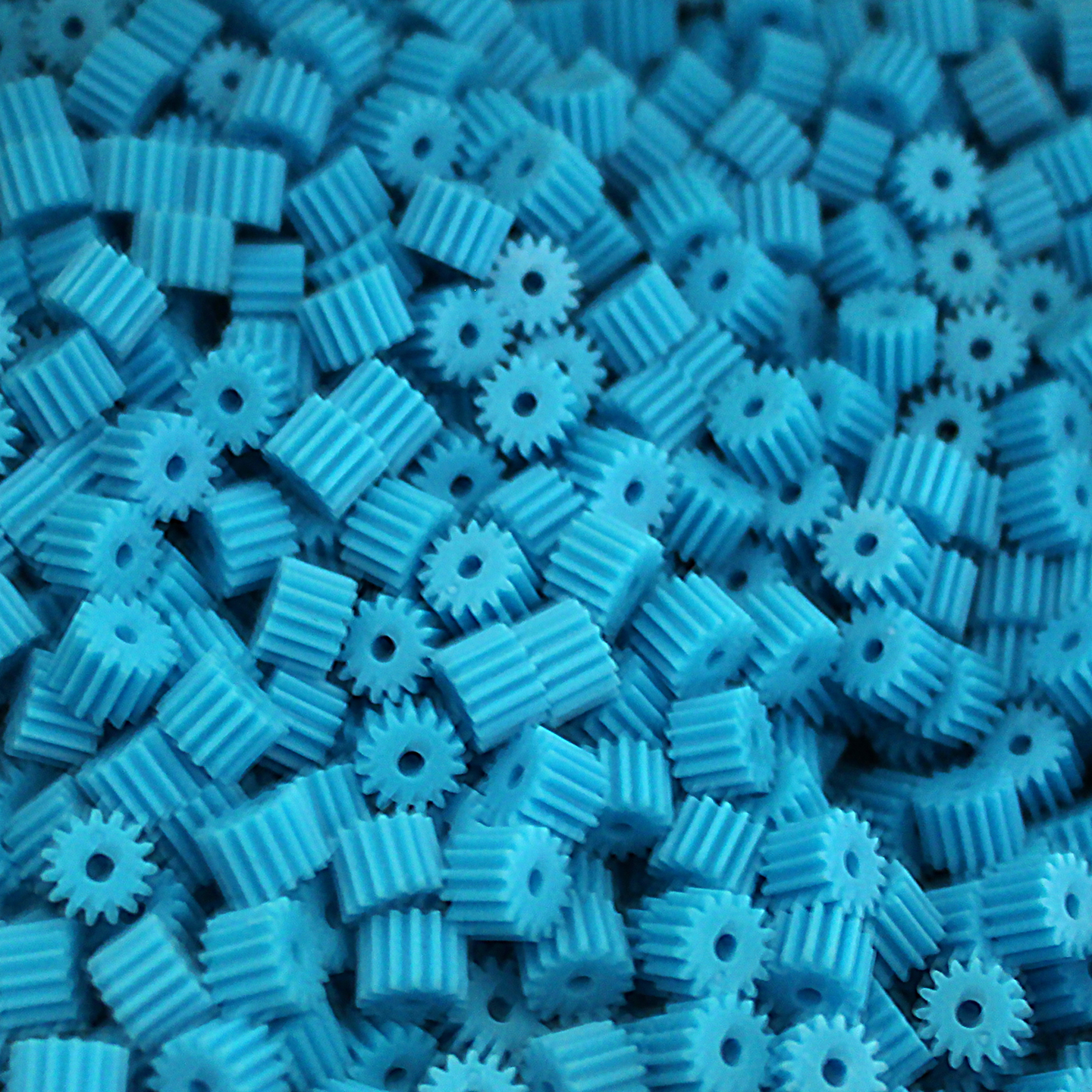 1015塑料齿轮2.3mm孔电机轴传动齿轮DIY玩具车模马达配件0.5模数