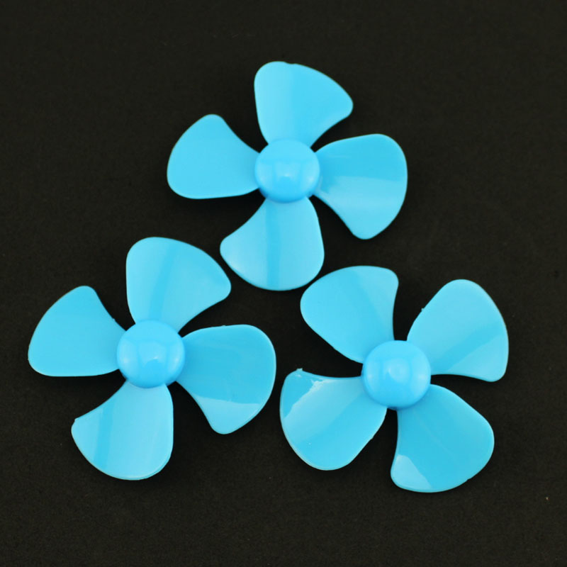 1.5*60mm四叶螺旋桨 内孔1.5mm桨叶DIY风叶手工小风扇玩具配件