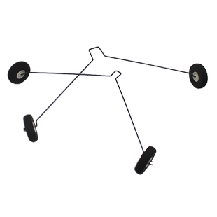 2mm钢线起落架 电动遥控飞机滑翔机飞行器轮子着落地支架航模配件