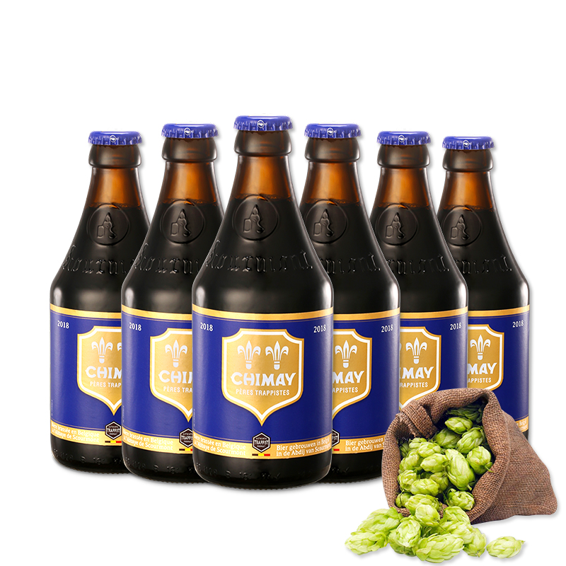 6瓶包邮比利时进口啤酒智美蓝帽啤酒CHIMAY BLUE 330ml