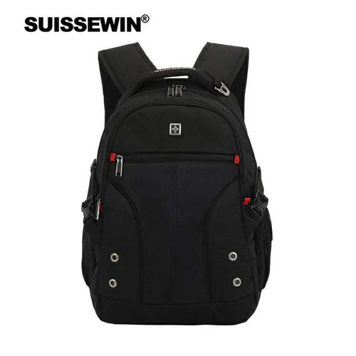 SUISSEWIN瑞士军刀通勤旅行双肩包祥兴记者包同品牌中学生书包