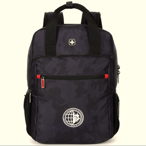 SUISSEWIN休闲涤纶拉链双肩背包