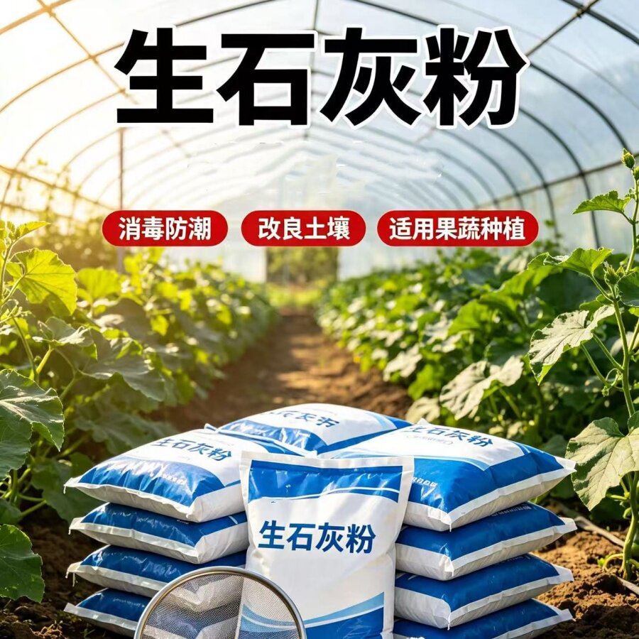 生石灰粉除湿防潮杀虫改良土壤
