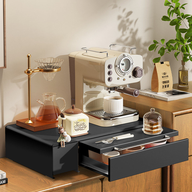 餐桌台面抽屉式收纳盒咖啡机置物架餐边柜杯具架子放咖啡杯储物架,厨房/烹饪用具,厨房置物架/置物柜/角架,淘宝优惠券,粉丝福利购,淘宝优惠卷