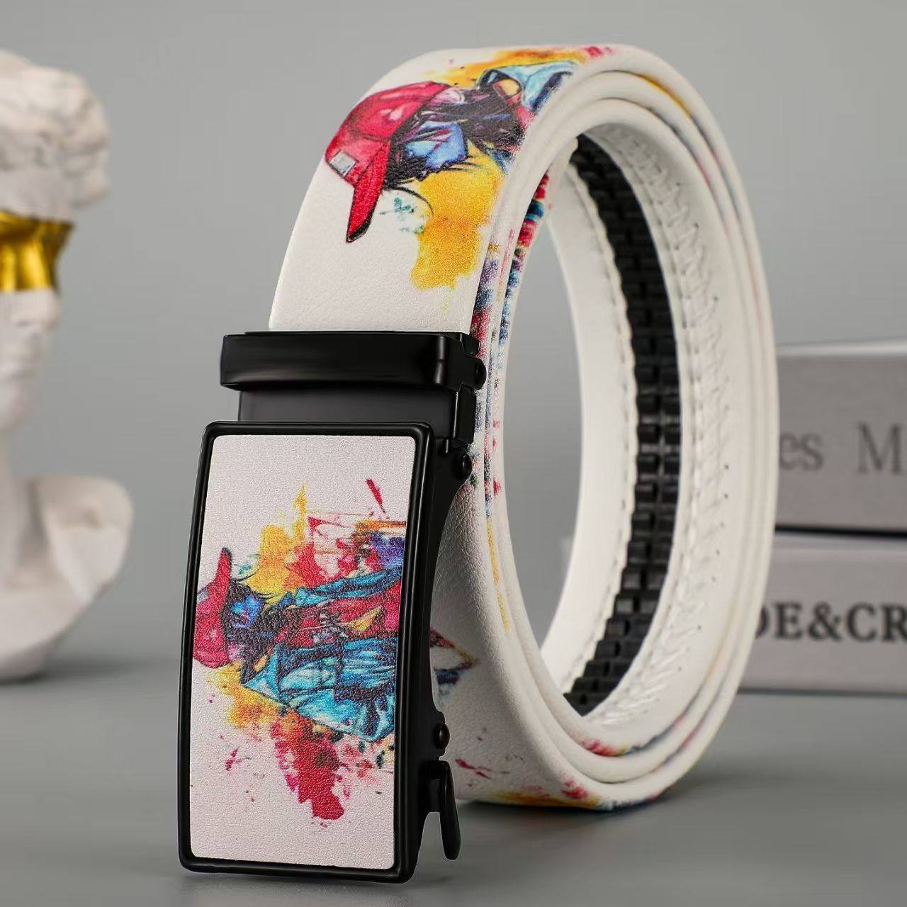 新款涂鸦皮带男女时尚潮流字母腰带儿童学生休闲牛仔裤百搭全卡槽,童装/婴儿装/亲子装,儿童牛仔裤,淘宝优惠券,粉丝福利购,淘宝优惠卷