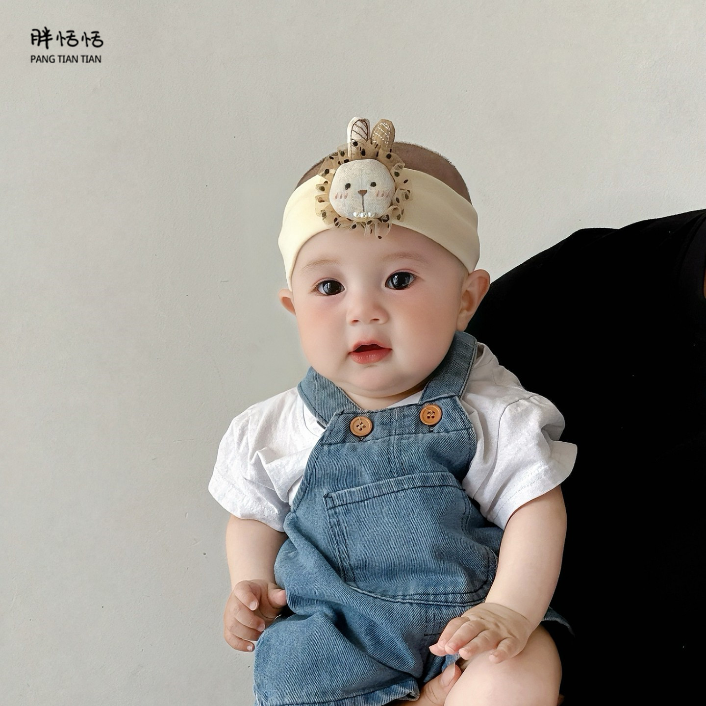婴儿护囟门发带夏季薄款可爱纯棉新生小月龄女宝宝遮脑门头饰帽子