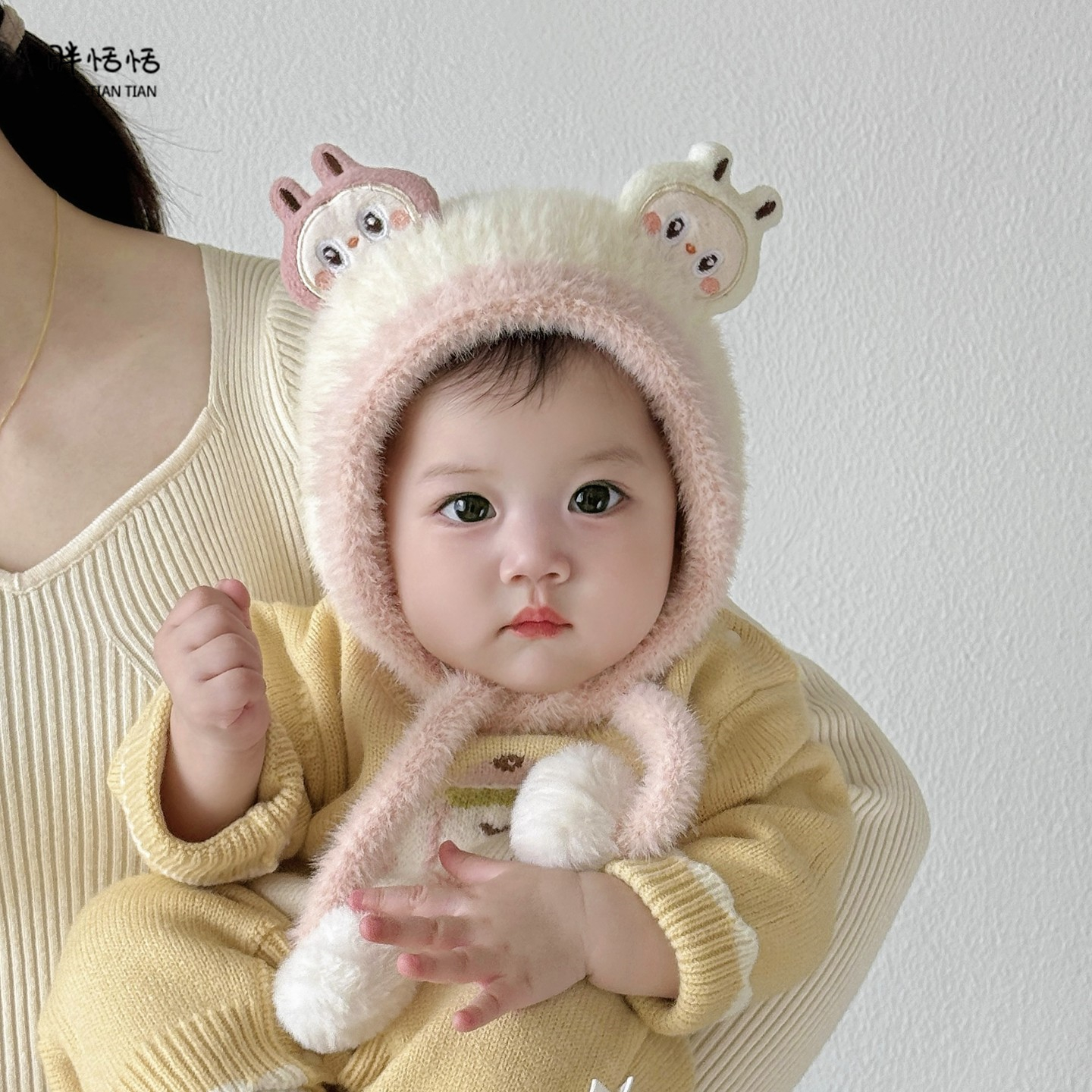 女童秋冬季防风保暖卡通护耳帽