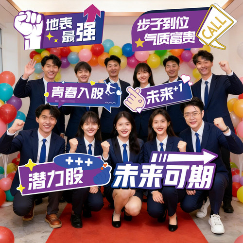 公司团建年会活动拍照道具手举牌