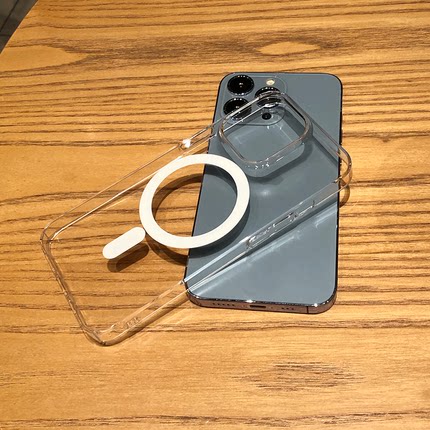 超薄高透透明无线充电适用于苹果16手机壳iPhone15promax硬壳14简约12pro男16pro防摔13pormax不变黄硬保护套