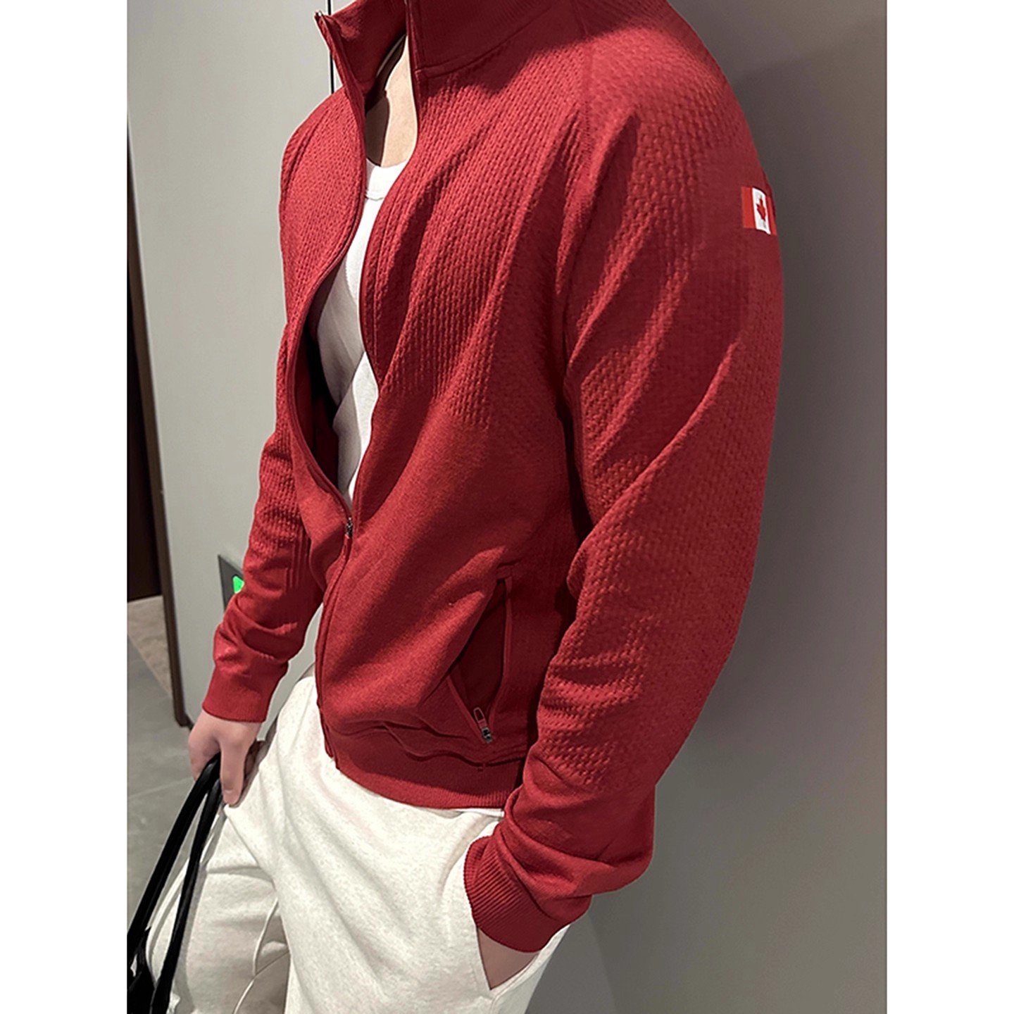 无缝拉链开衫夹克男生跑步外套