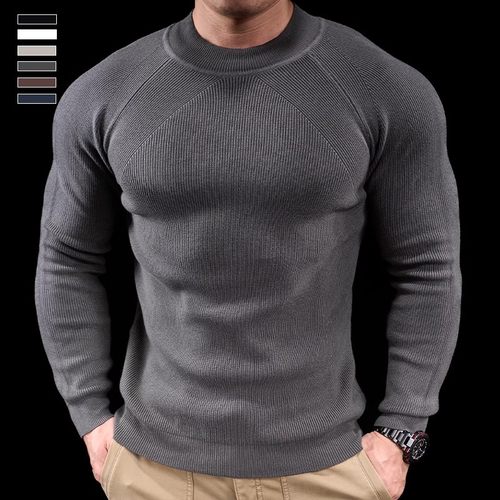 针织毛衣运动健身纯色打底衫