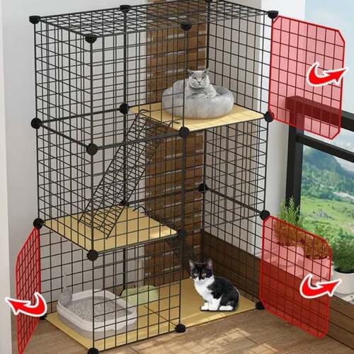 宠物猫笼兔子窝豚鼠龙猫别墅式