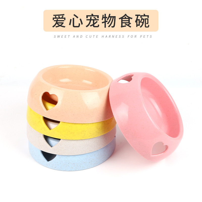 宠物用品狗狗食具宠物爱心单碗狗饭碗小中大型犬粮碗现货