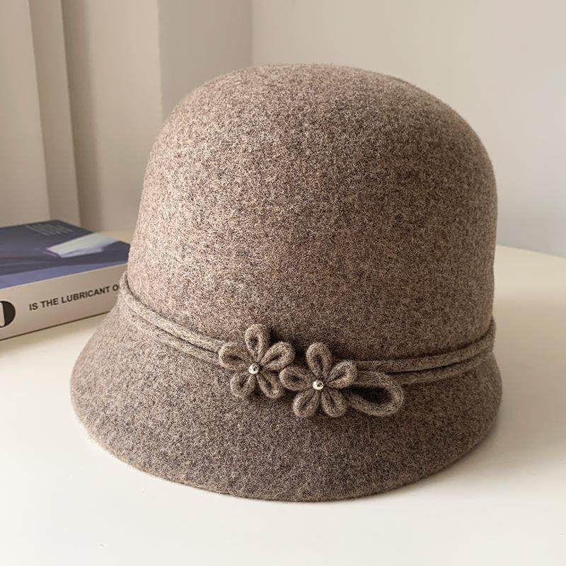羊毛帽子女秋冬季百搭时尚渔夫帽显脸小优雅礼帽洋气妈妈保暖盆帽,服饰配件/皮带/帽子/围巾,帽子,淘宝优惠券,粉丝福利购,淘宝优惠卷