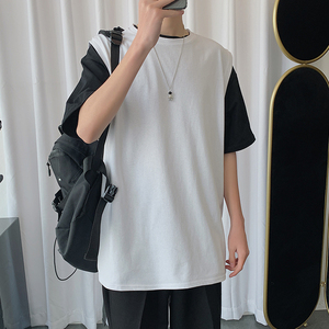 BX25099-P20 港风运动汗背心男大码汗衫男无袖t恤男图片