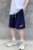MK37064-P15冰丝短裤男士大码宽松休闲五分裤男运动中裤港风，男装休闲裤，电商A040