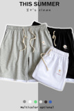 LK32059-P30小雏菊假两件运动短裤男大码五分裤男沙滩裤男港风，男装休闲裤，电商A040
