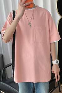 DX24099-P25大口袋百搭短袖t恤男大码半袖体恤上衣服图片