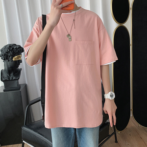 DX24099-P25大口袋百搭短袖t恤男大码半袖体恤上衣服图片