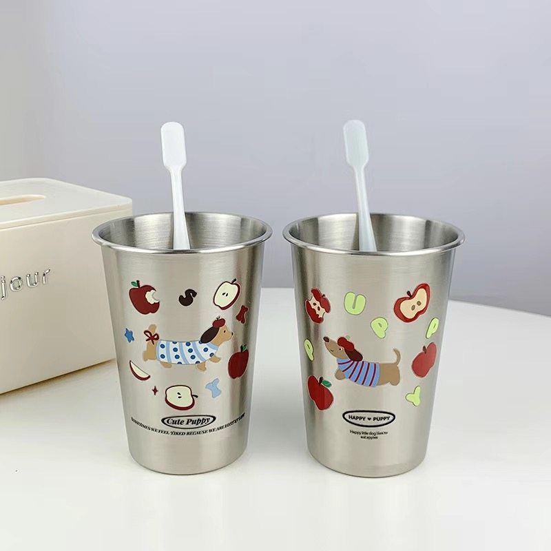 ins可爱漱口杯腊肠狗304不锈钢简约家用情侣高颜值洗漱牙刷卡通宿,家庭/个人清洁工具,洗漱杯,淘宝优惠券,粉丝福利购,淘宝优惠卷