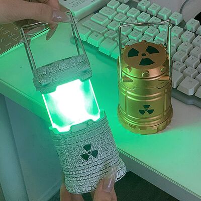 核反应堆氛围灯手提小夜灯树脂微型核能装置电池款灯笼摆件送男友
