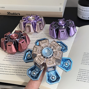 变形机甲指尖陀螺旋转手指减压神器解压儿童玩具科技感男女玩具