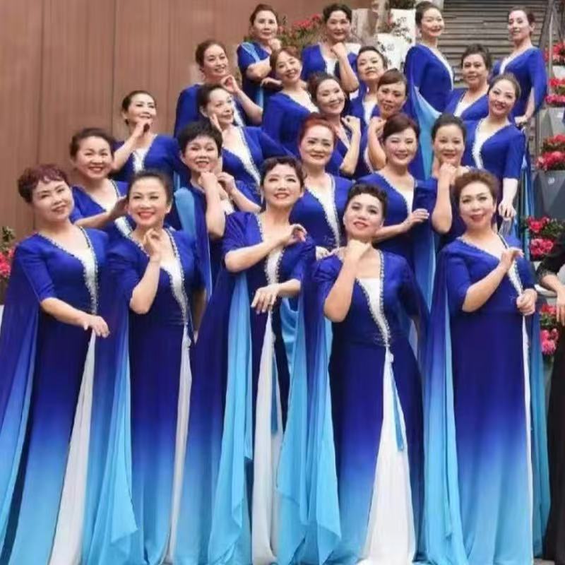 红歌大合唱比赛合唱服装