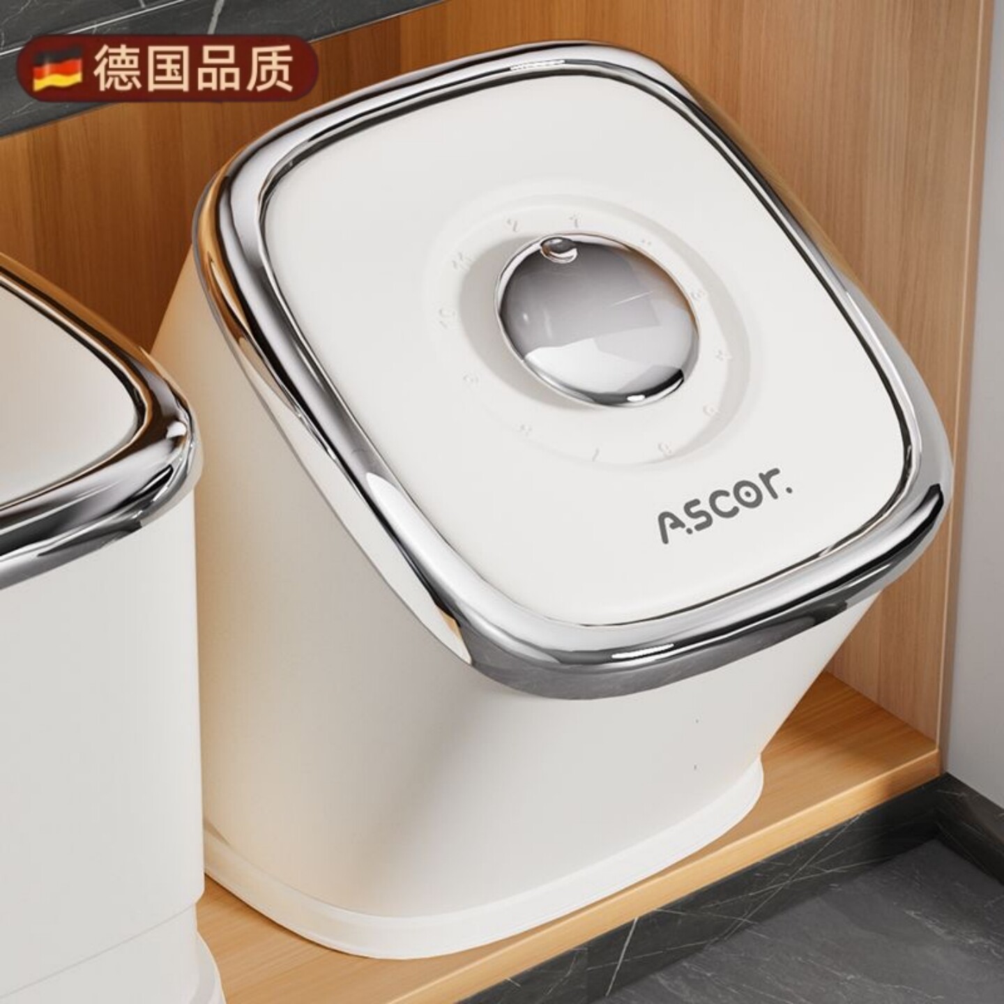 德国米桶家用2026新款防虫防潮密封食品级储米箱嵌入式旋转米缸